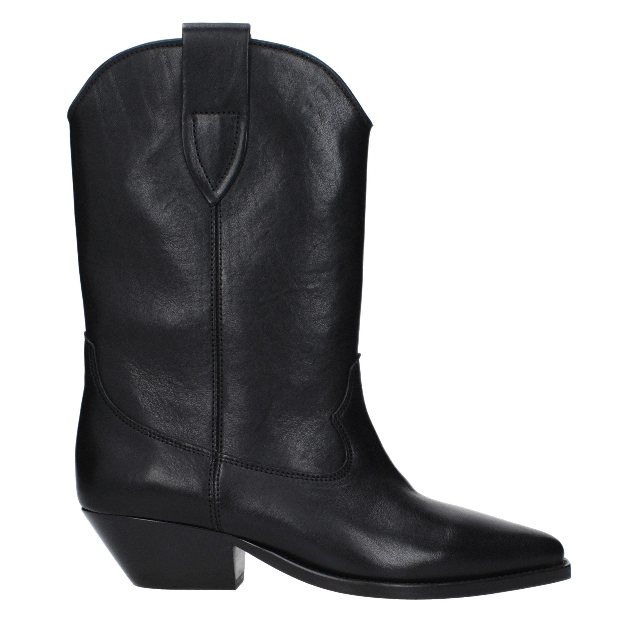 Isabel Marant Black Leather Ankle